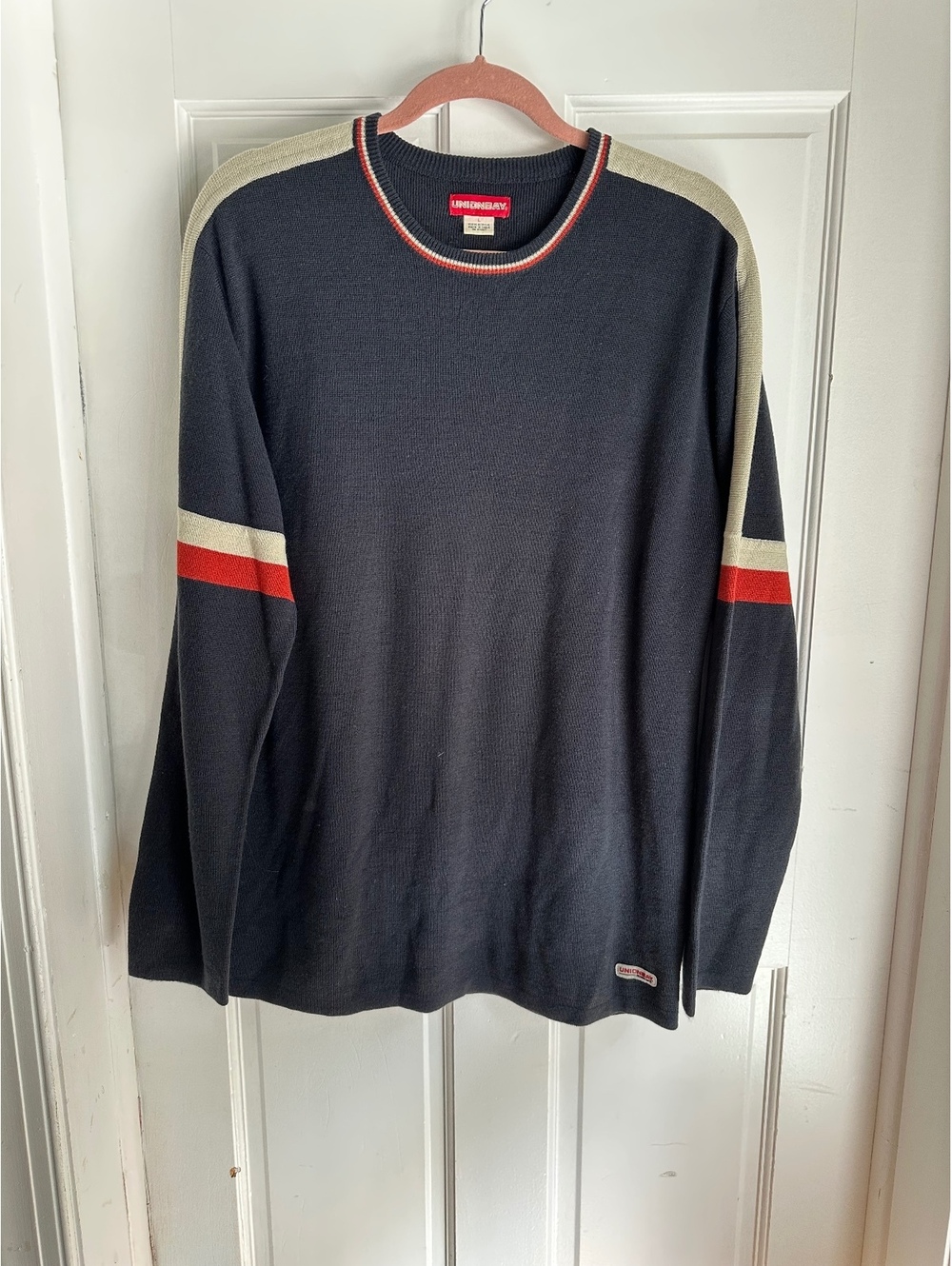 Vintage Unionbay Crewneck Knit Sweatera Signature 90s/Y2K Colorblock Design